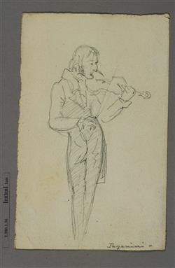 Portrait de Niccolò Paganini | Anonyme